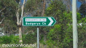 Badgerys Creek Airport Road sign 